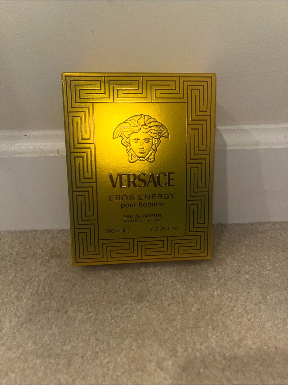 Versace Gold Metallic Eros Energy Fragrance Box